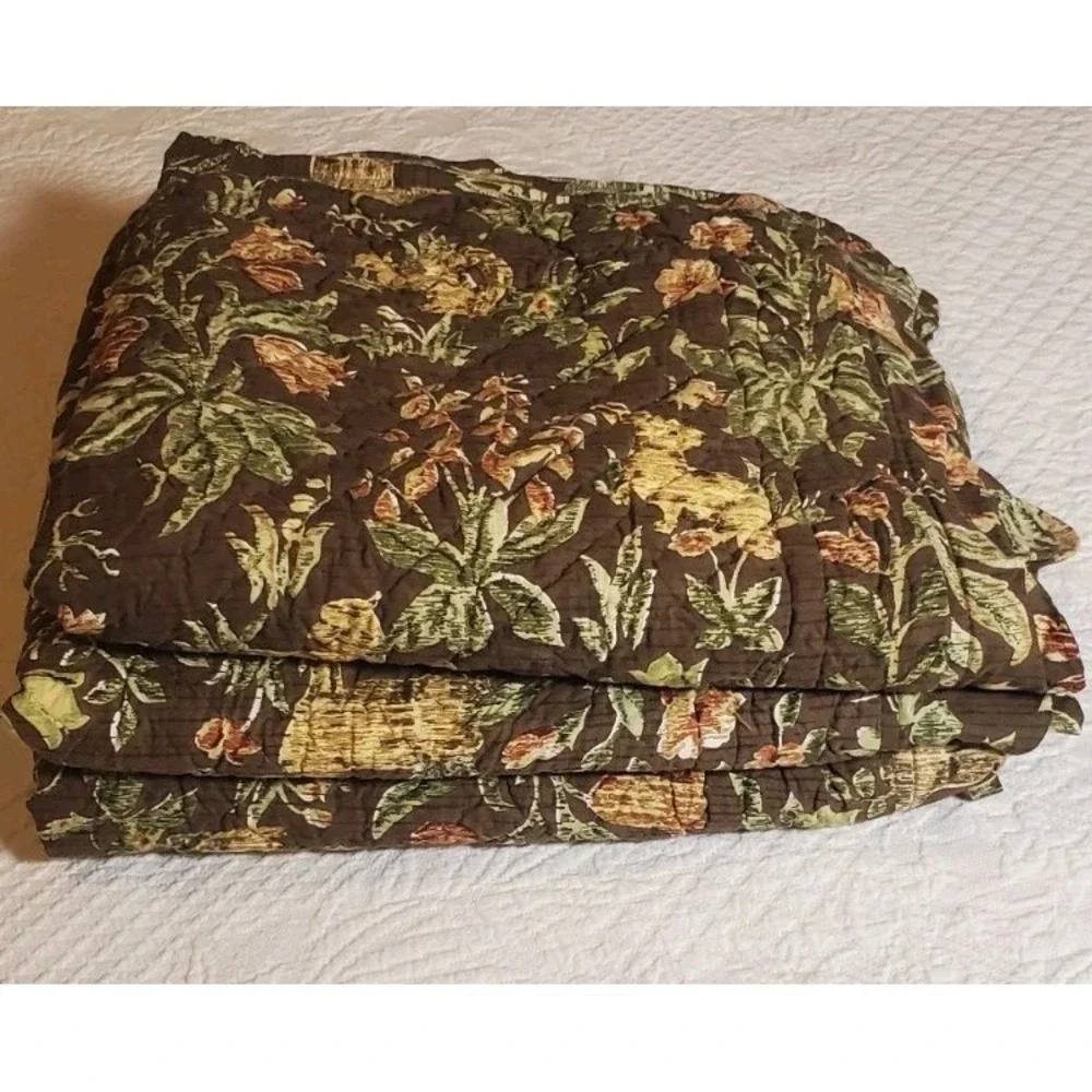 The Camille Collection 3 Euro Shams/pillow‎ covers only -26x26 Quilted Farmhouse